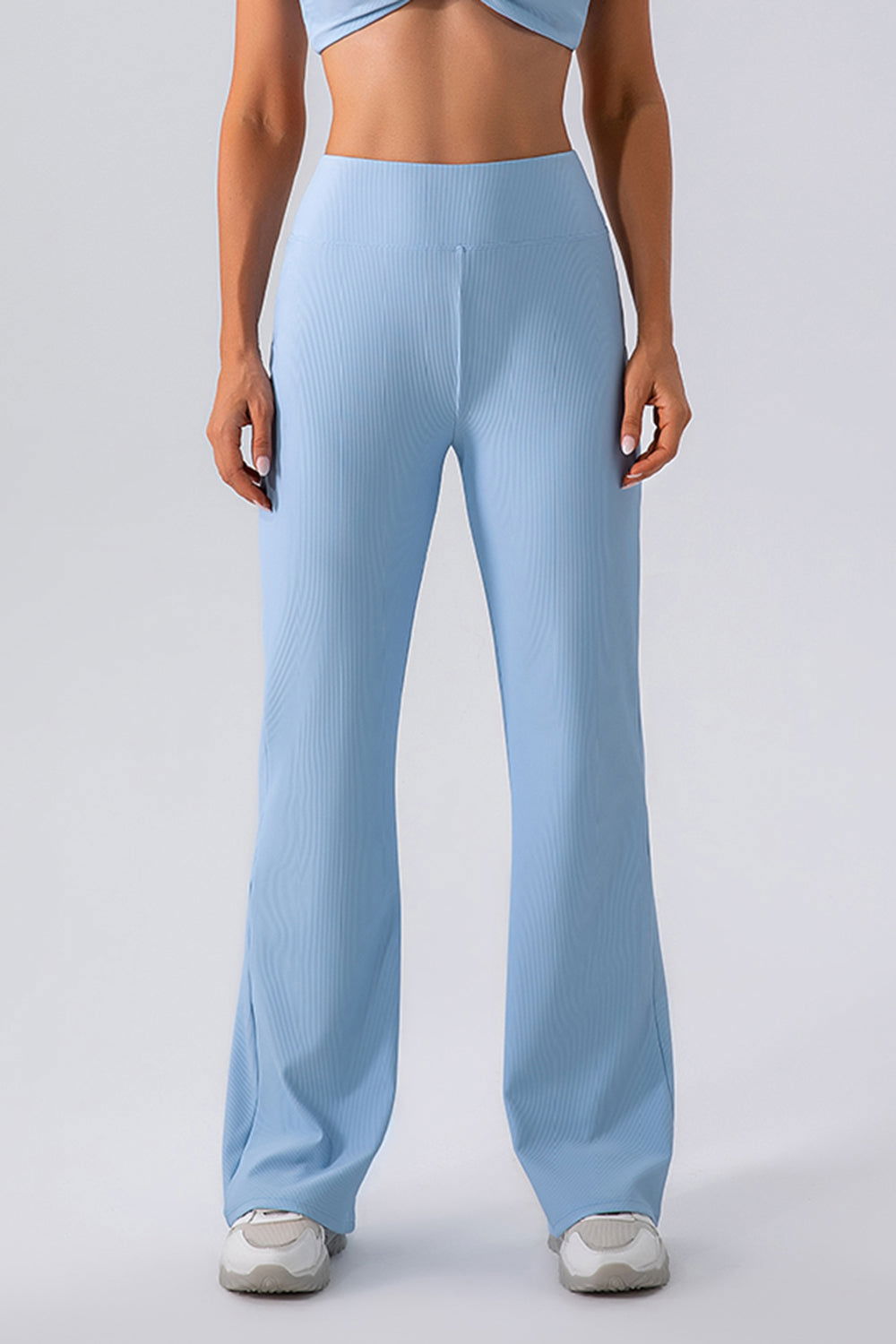 High Waist Straight Active Pants - Hassle Free Cart