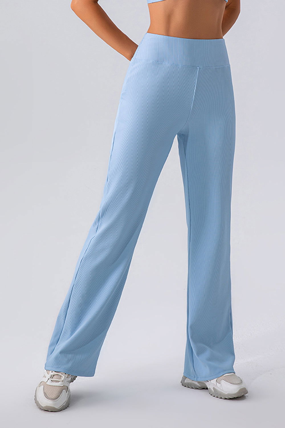 High Waist Straight Active Pants - Hassle Free Cart