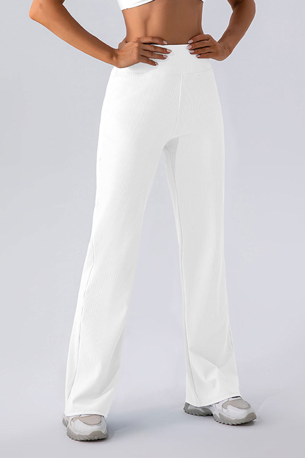 High Waist Straight Active Pants - Hassle Free Cart