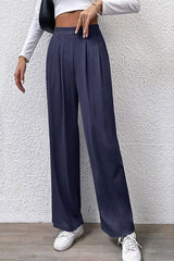 High Waist Straight Pants - Hassle Free Cart