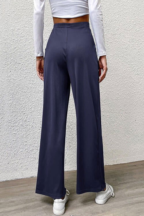 High Waist Straight Pants - Hassle Free Cart