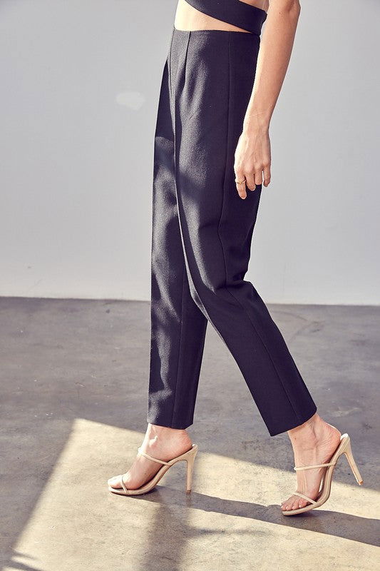 High Waisted Slim Pants - Hassle Free Cart