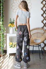 Hight waist Multi Patches Jogger Pants - Hassle Free Cart