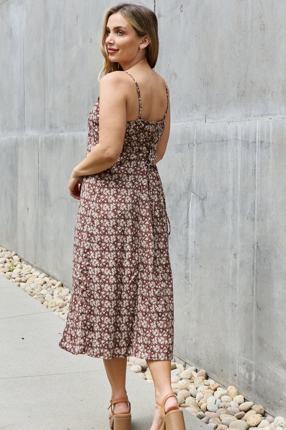 Jade By Jane Mi Amor Full Size Floral Midi Sundress | Hassle Free Cart