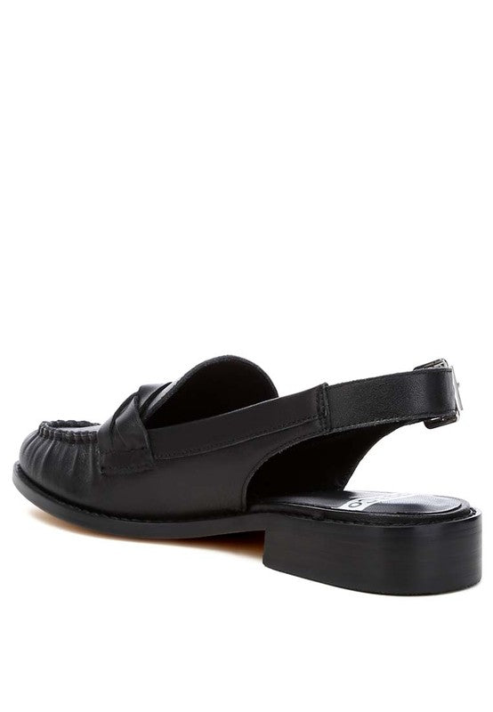 Jemykin Genuine Leather Loafer Sandals - Hassle Free Cart