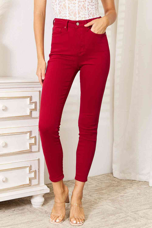 Judy Blue Full Size High Waist Tummy Control Skinny Jeans - Hassle Free Cart