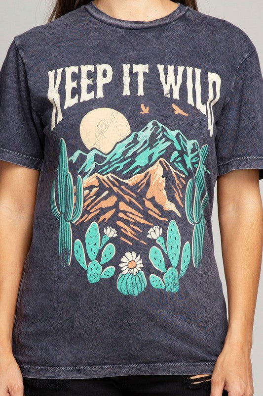 Keep It Wild Graphic Top - Hassle Free Cart