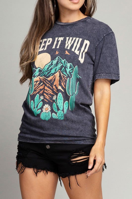 Keep It Wild Graphic Top - Hassle Free Cart