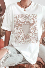 LEOPARD LONGHORN Graphic Tee - Hassle Free Cart