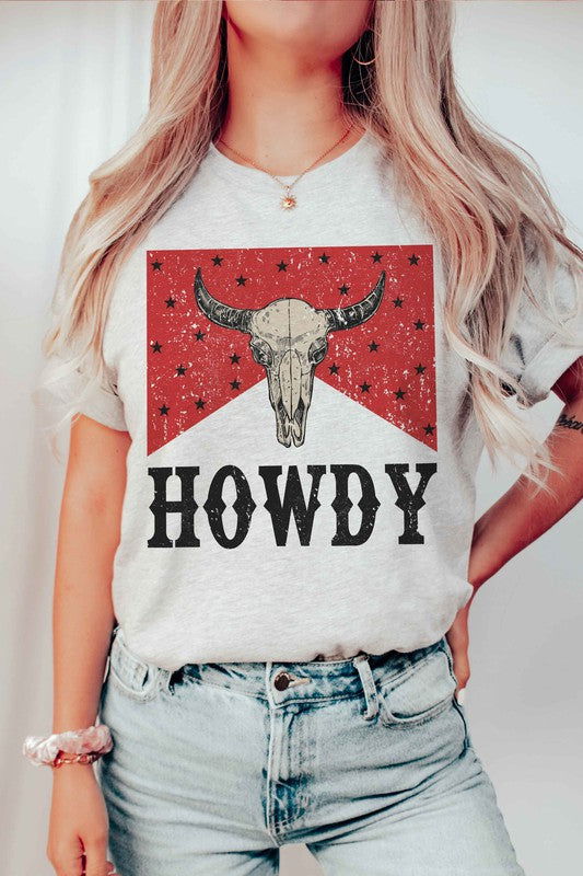 LONGHORN HOWDY Graphic Tee - Hassle Free Cart