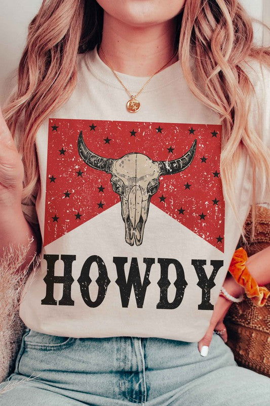 LONGHORN HOWDY Graphic Tee - Hassle Free Cart