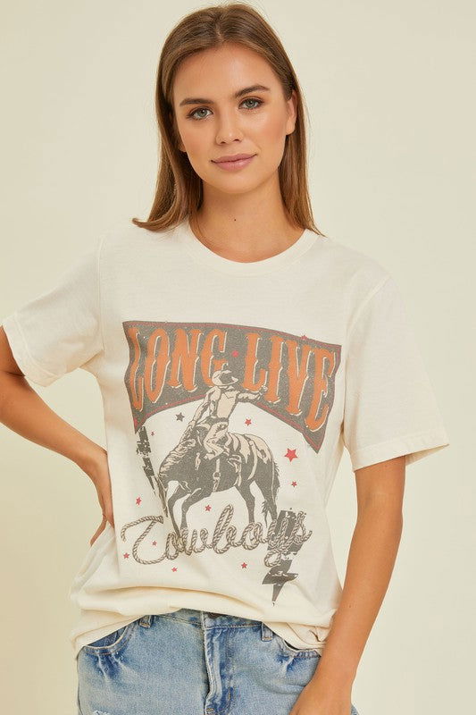 LONG LIVE COWBOYS GRAPHIC TEE - Hassle Free Cart