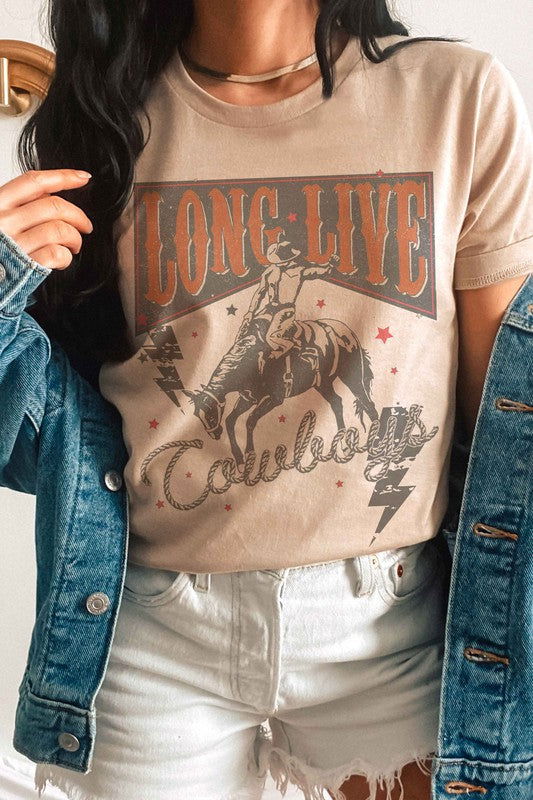 LONG LIVE COWBOYS GRAPHIC TEE - Hassle Free Cart