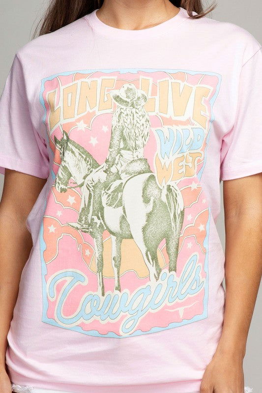 Long Live Cowgirls Graphic Top - Hassle Free Cart