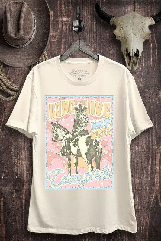 Long Live Cowgirls Graphic Top - Hassle Free Cart