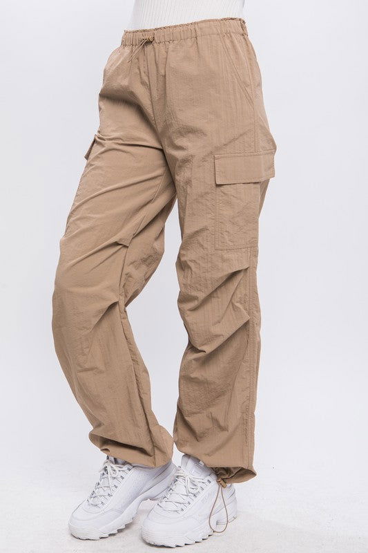 Loose Fit Parachute Cargo Pants - Hassle Free Cart