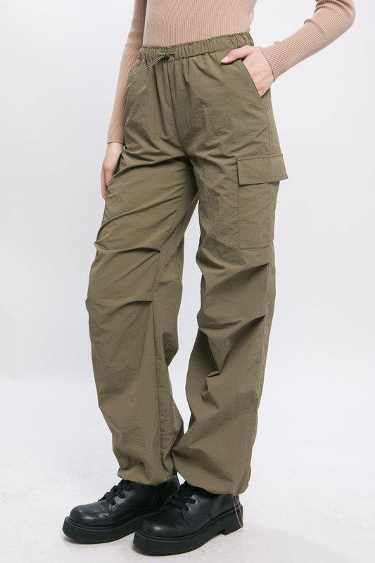 Loose Fit Parachute Cargo Pants - Hassle Free Cart