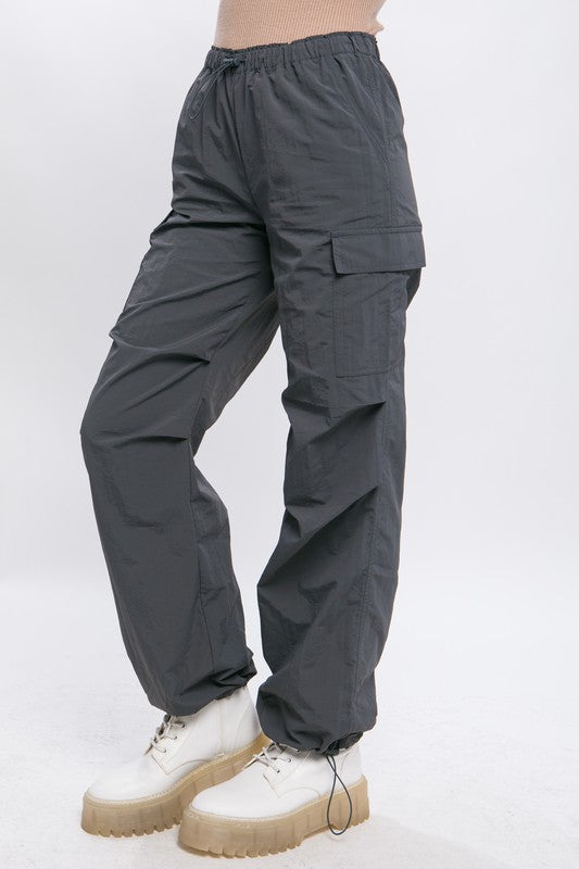 Loose Fit Parachute Cargo Pants - Hassle Free Cart