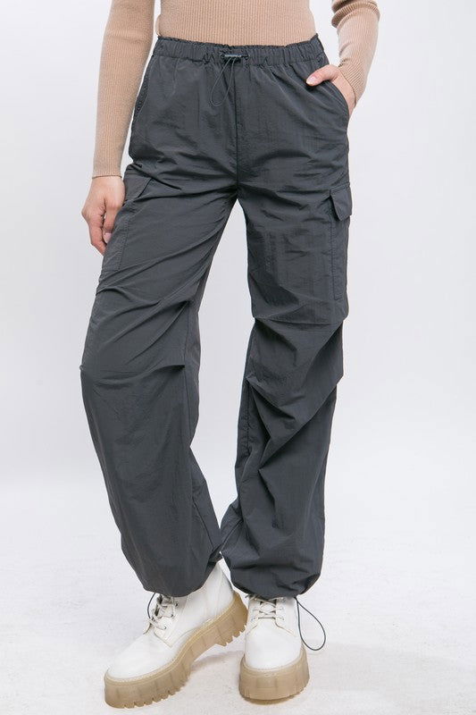 Loose Fit Parachute Cargo Pants - Hassle Free Cart