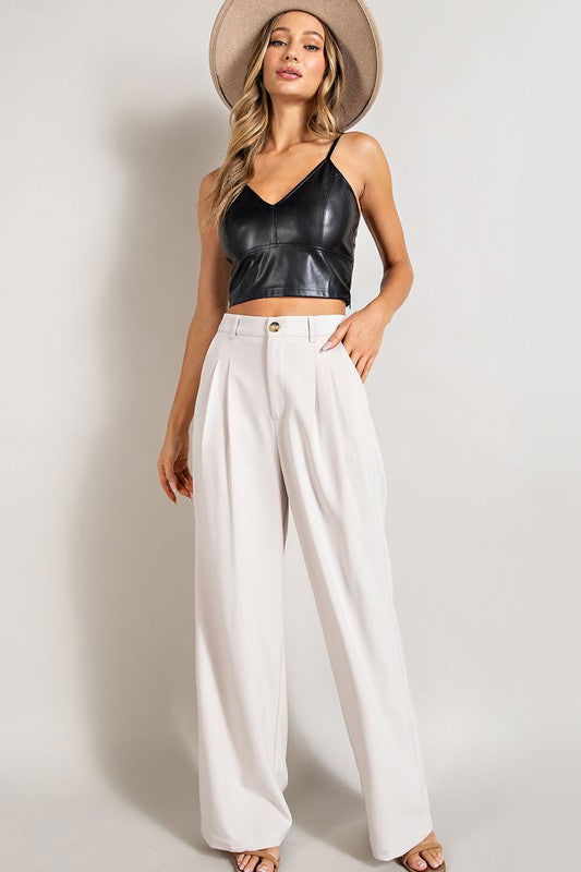 Loose Straight Leg Pants - Hassle Free Cart