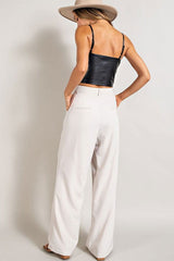 Loose Straight Leg Pants - Hassle Free Cart