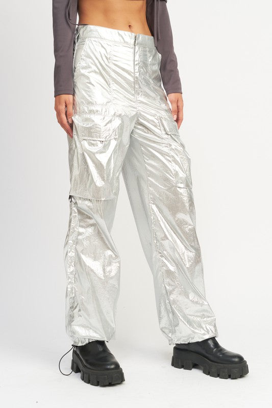 METALLIC Cargo Pants - Hassle Free Cart