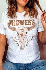 MIDWEST LONGHORN Graphic Tee - Hassle Free Cart