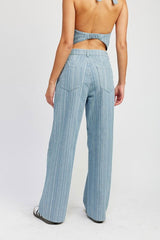 MID RISE Wide Leg Pants - Hassle Free Cart