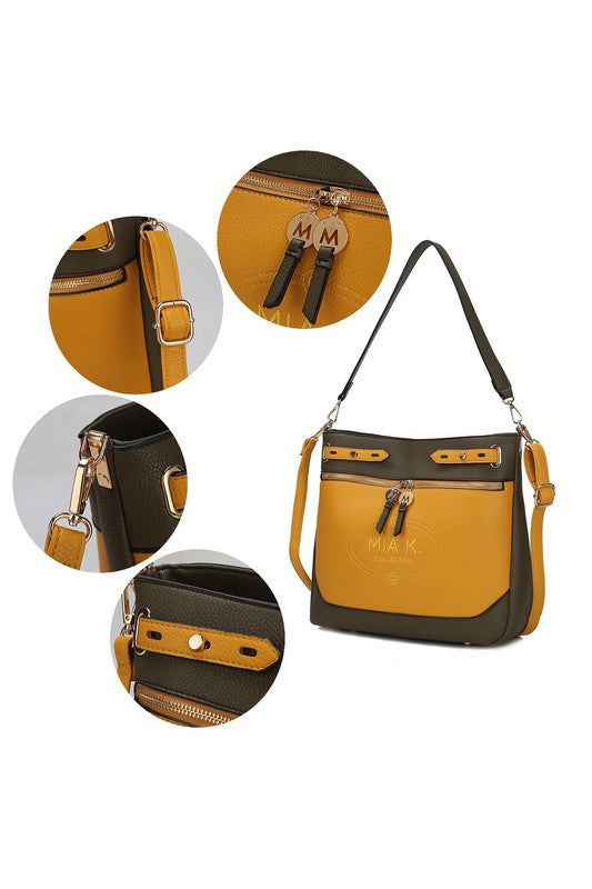 MKF Collection Evie two tone Shoulder bag by Mia k - Hassle Free Cart