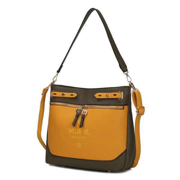 MKF Collection Evie two tone Shoulder bag by Mia k - Hassle Free Cart