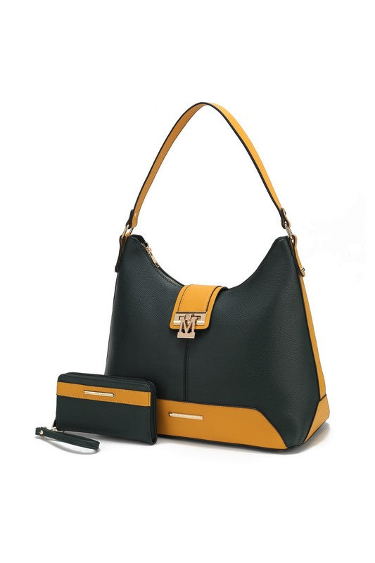 MKF Collection Graciela Color-Block Vegan Leather Hobo by Mia k - Hassle Free Cart