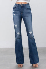 Mid Rise Flare Jeans - Hassle Free Cart