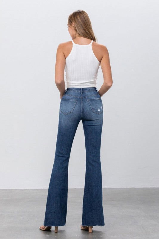 Mid Rise Flare Jeans - Hassle Free Cart