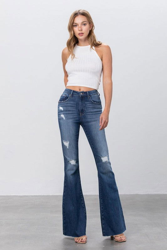 Mid Rise Flare Jeans - Hassle Free Cart