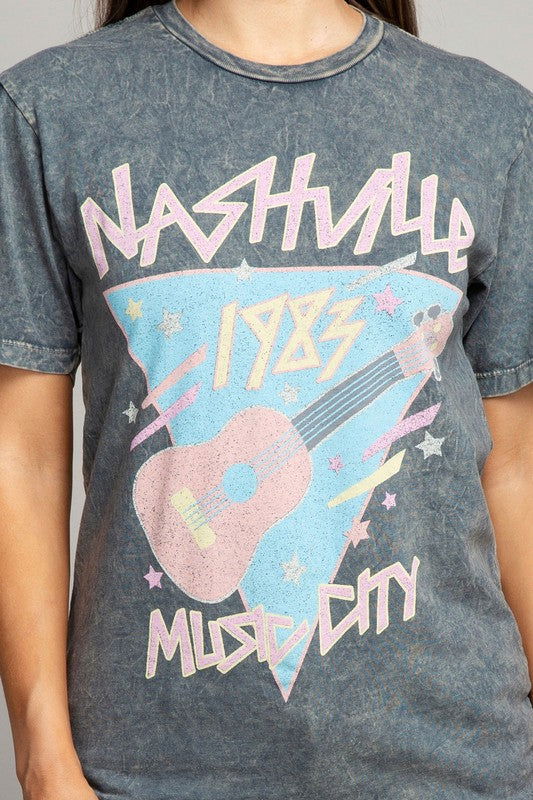 Nashville Music City Graphic Top - Hassle Free Cart