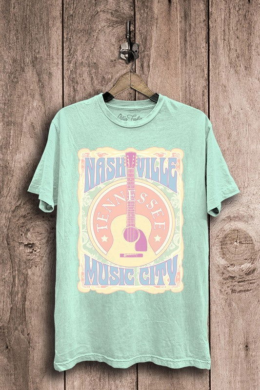 Nashville Music City Graphic Top - Hassle Free Cart