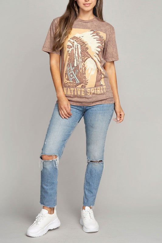 Native Spirit Graphic Top - Hassle Free Cart