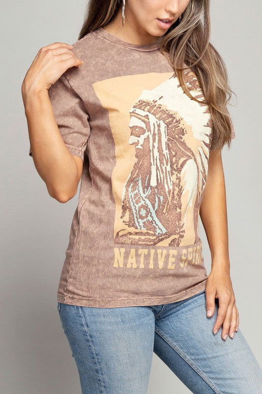 Native Spirit Graphic Top - Hassle Free Cart