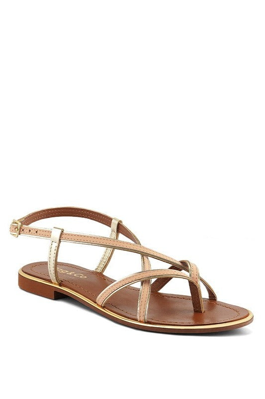 Pheboe Strappy Flat Sandals - Hassle Free Cart