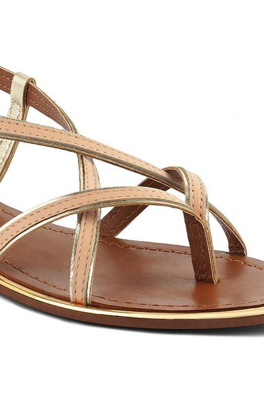 Pheboe Strappy Flat Sandals - Hassle Free Cart