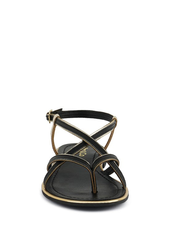 Pheboe Strappy Flat Sandals - Hassle Free Cart