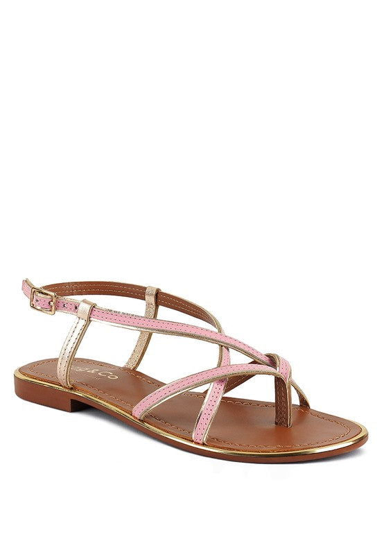 Pheboe Strappy Flat Sandals - Hassle Free Cart