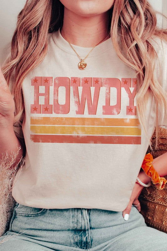 RETRO HOWDY STARS Graphic Tee - Hassle Free Cart