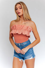 Ruffle Detail Bodysuit - Hassle Free Cart