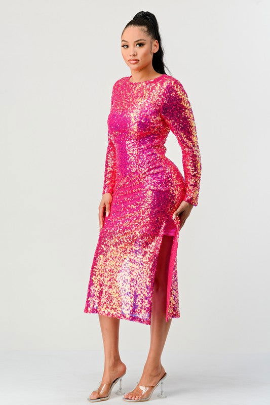 SEQUIN GLAMOUR MAXII DRESS - Hassle Free Cart