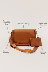 SIGNATURE Crossbody Shoulder Bag with Card Wallet - Hassle Free Cart