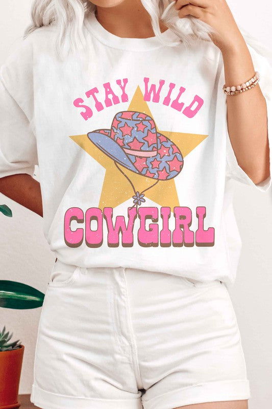 STAY WILD COWGIRL Graphic Tee - Hassle Free Cart