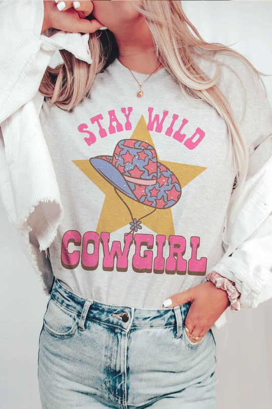 STAY WILD COWGIRL Graphic Tee - Hassle Free Cart