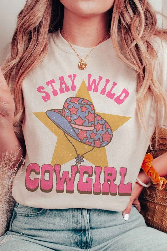 STAY WILD COWGIRL Graphic Tee - Hassle Free Cart