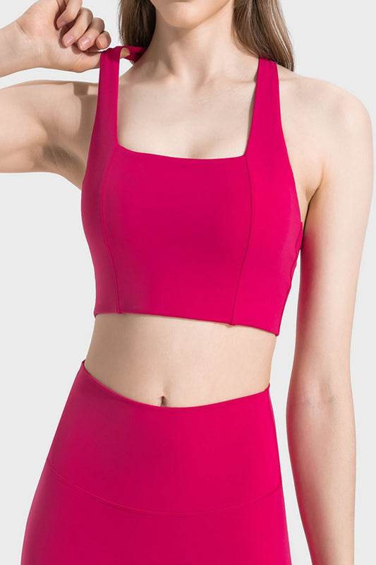 Scoop Neck Sports Bra | Hassle Free Cart